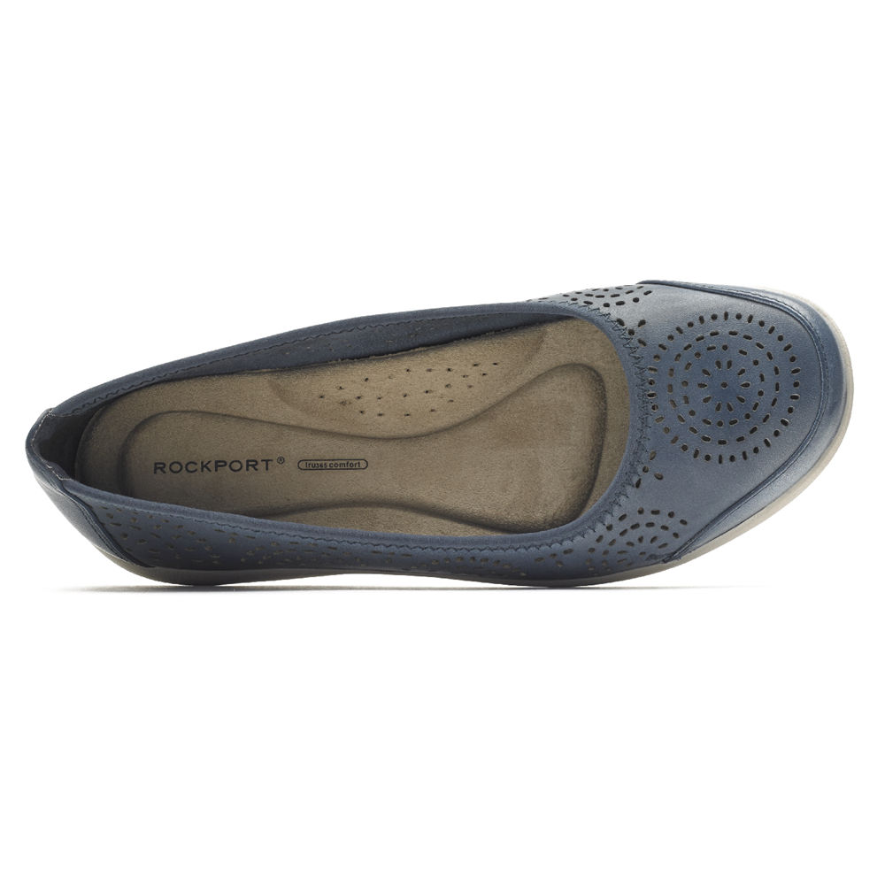 Rockport Slip-Ons Dame Blå - Daisey Ballet - HXWP31840